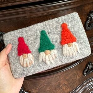 wool felt wallet, card bag, storage bag, unisex